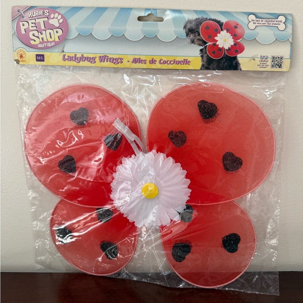 Pet Shop ladybug wings in size M/L